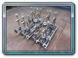 Arrangement of Stainless Steel 316L pipes with valves