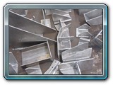 Aluminium supports for exhaust pipes